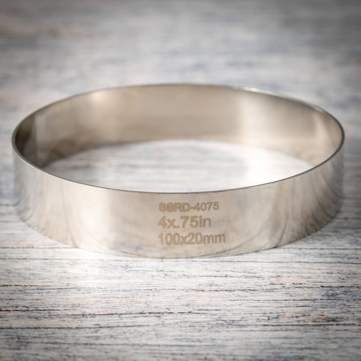 100mm X 20MM steel rings for making burger buns.