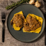 Short Rib Ravioli with Mushroom Ragu