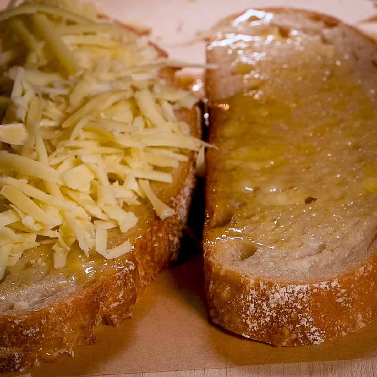 Add the grated cheese.