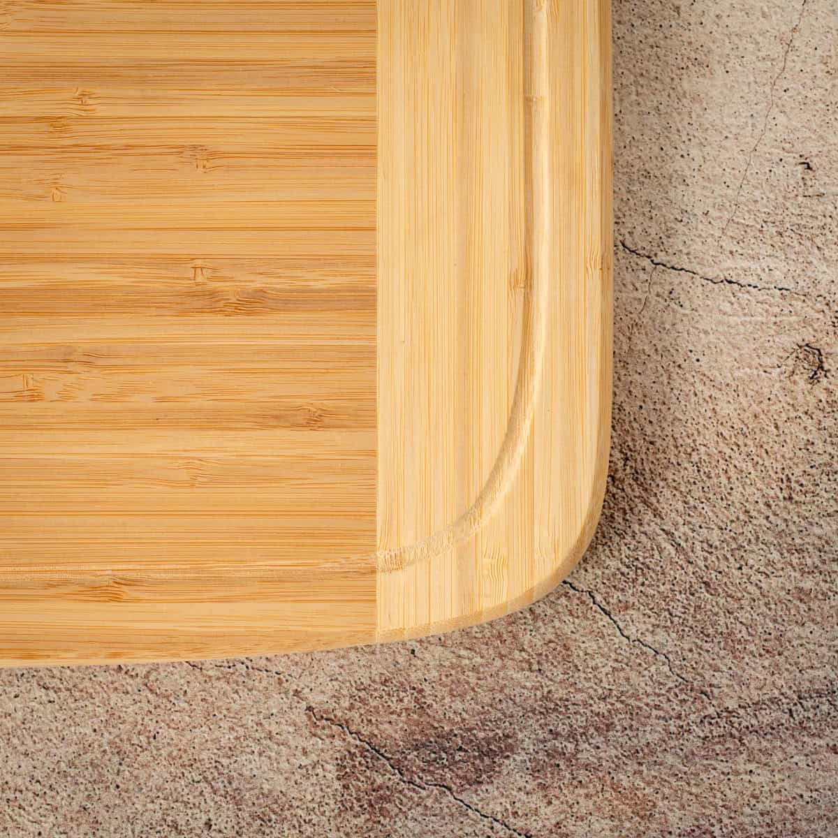 Bamboo cutting board.