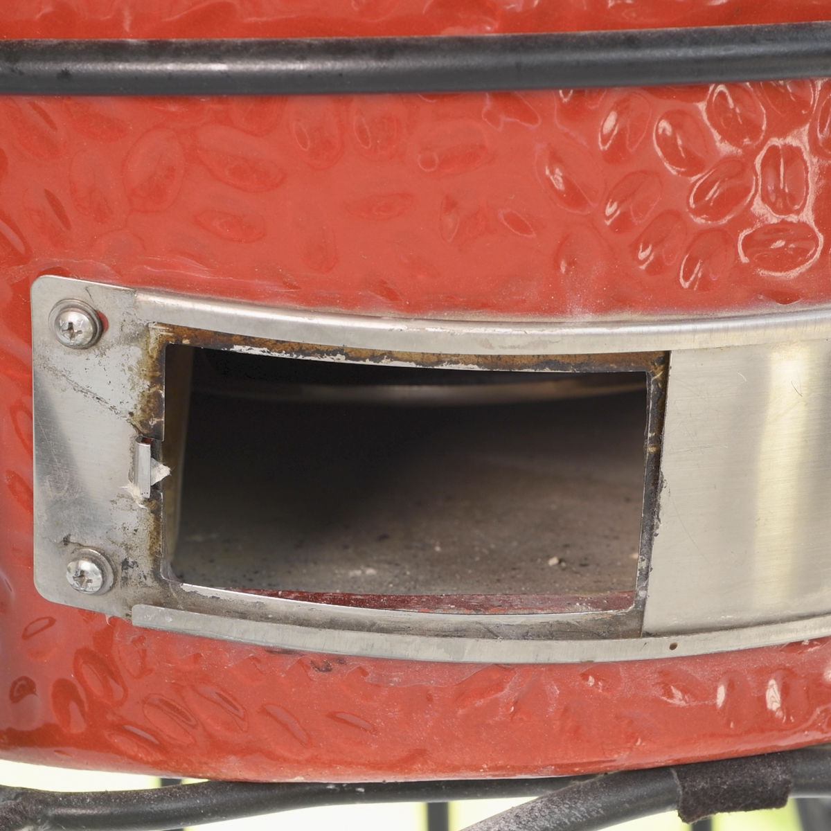 Kamado Joe bottom draft door without the ash drawer.