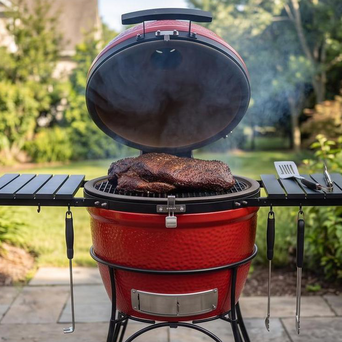 Whole brisket on a Kamado Joe Classic II