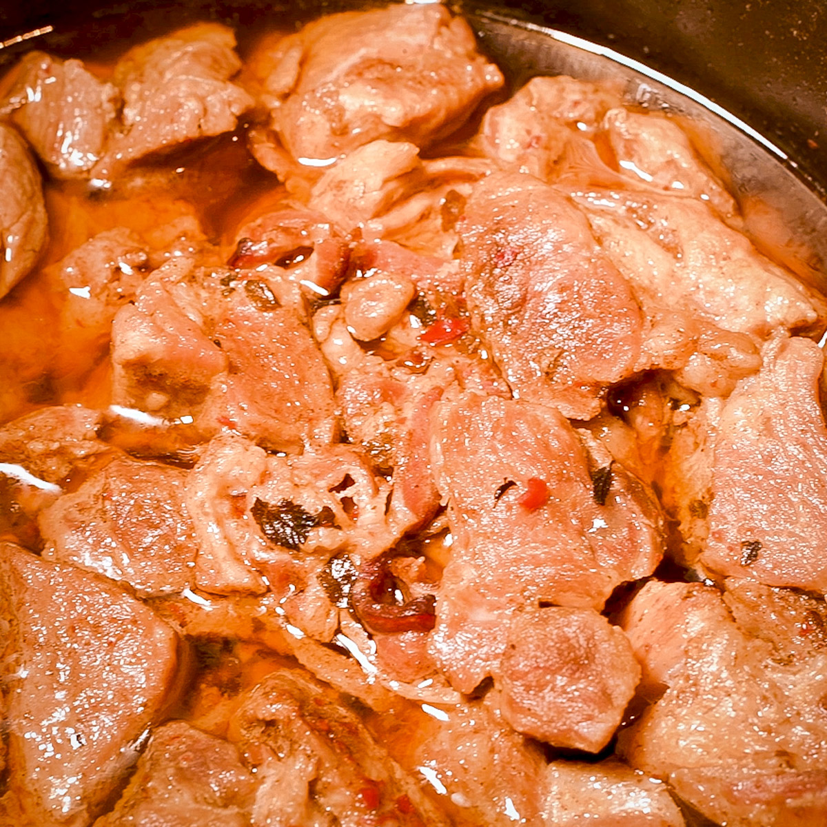 Carnitas are almost ready.