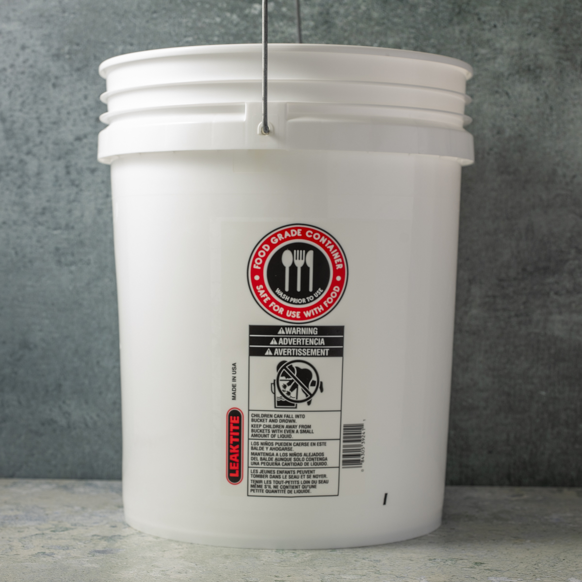 Food safe bucket.