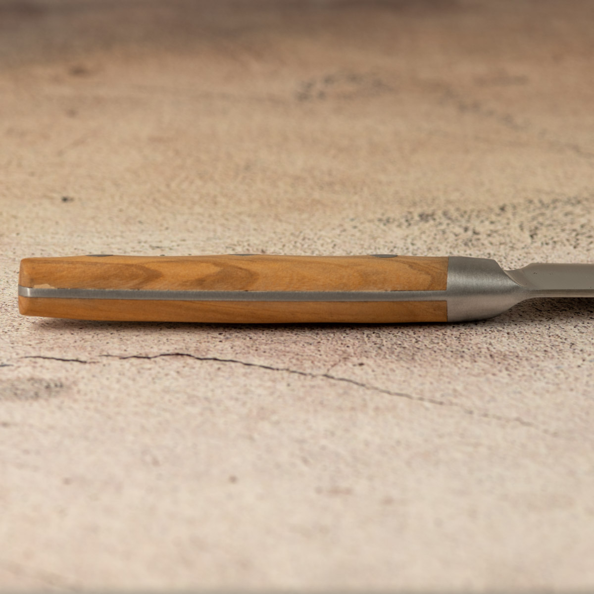 Nakano chef knife with full-tang construction.