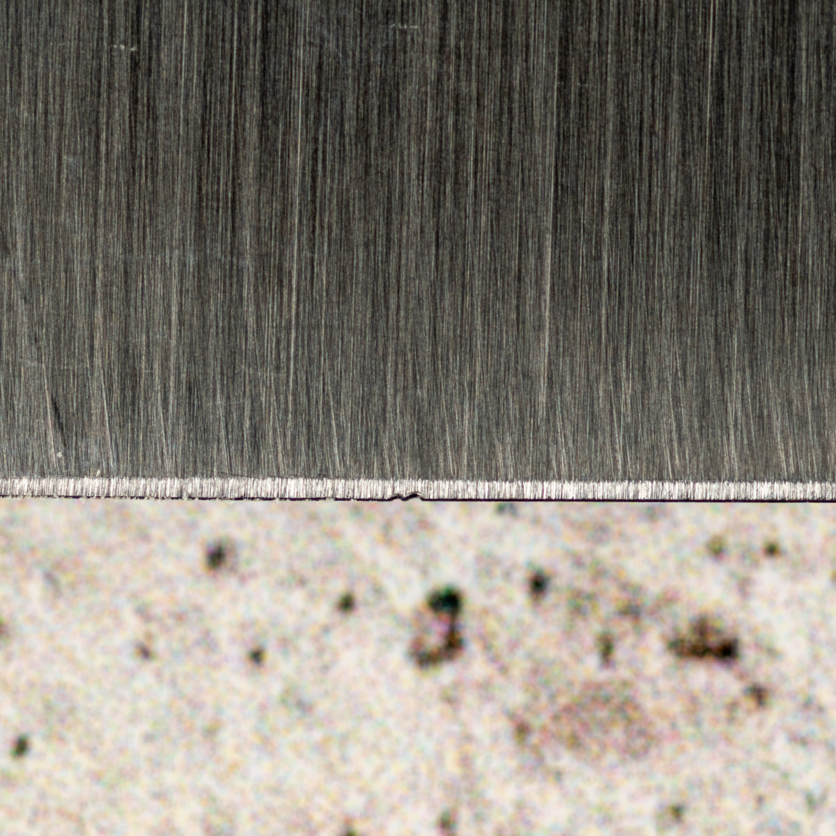 German knife in need of sharpening.