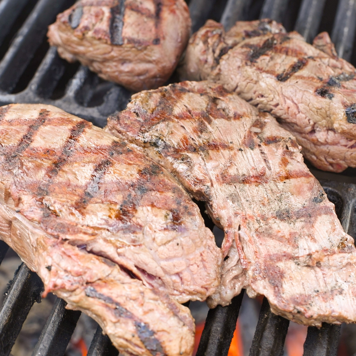 Tenderloin with grill marks.