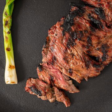 Grilled steak fajitas.