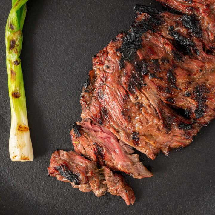 Grilled steak fajitas.