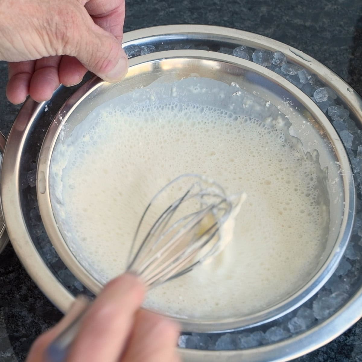 Make tempura batter with very cold water.