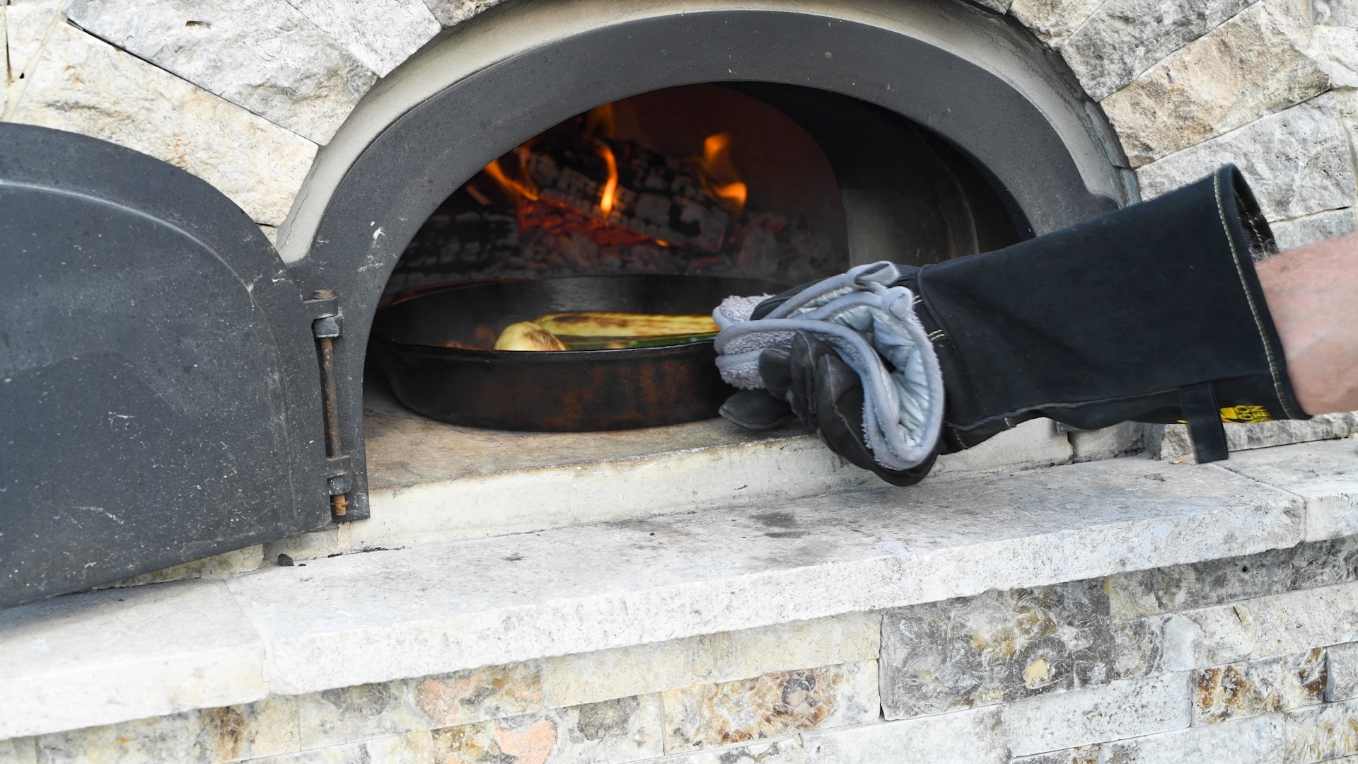 Use Welding Glove and Pot Holders to Handle Hot Cast Iron.