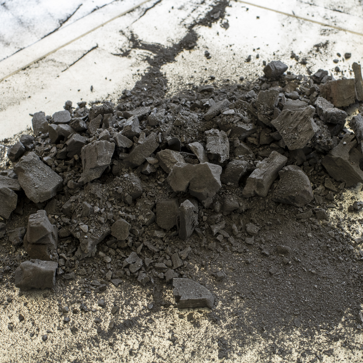 Charcoal dust
