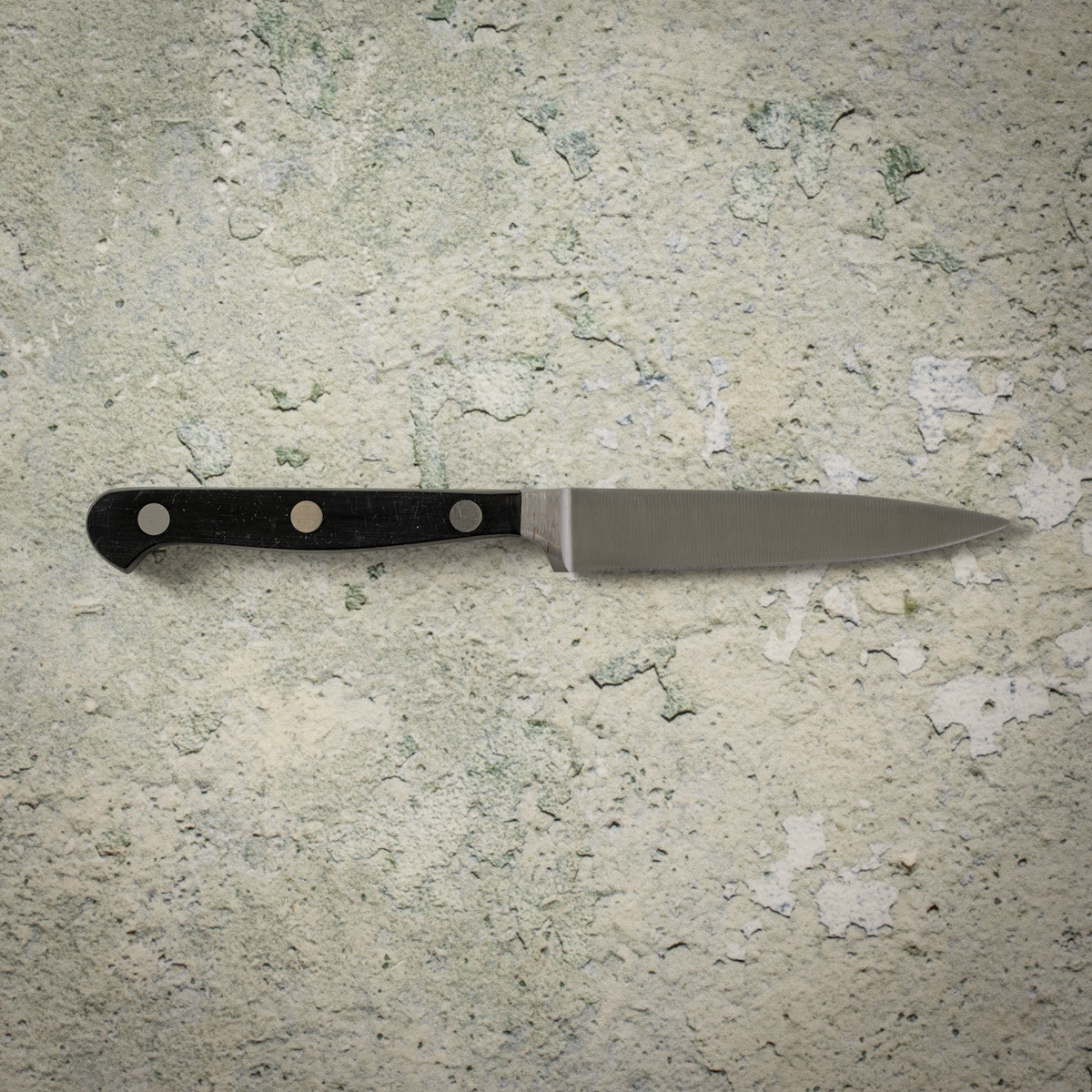 The paring knife is used for detail trimming.