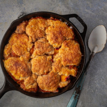 Peach cobbler.