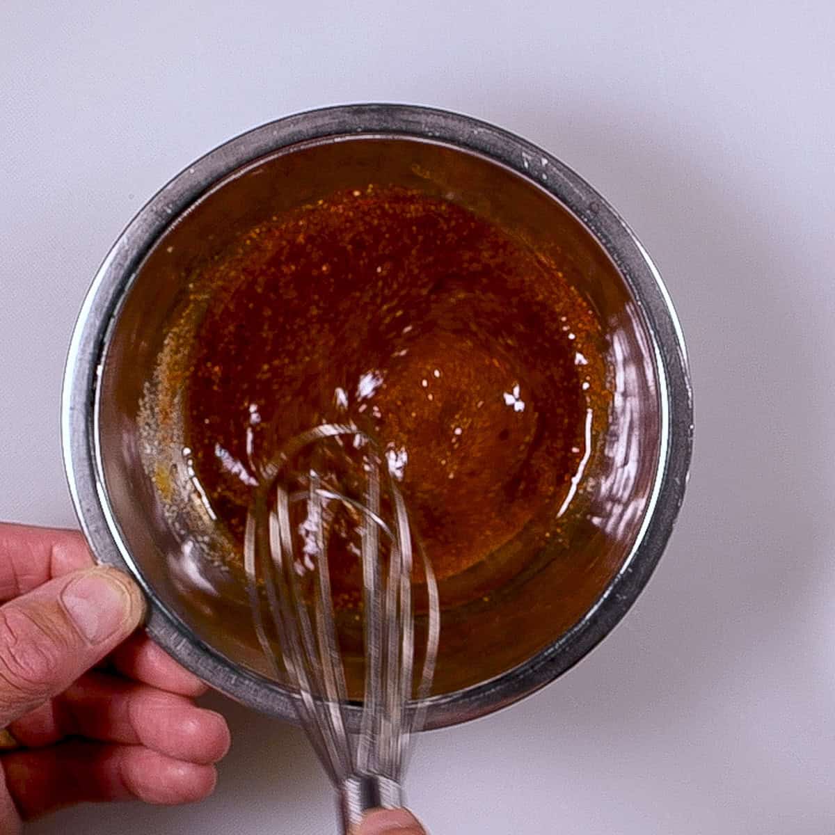 Mix the corn rib marinade.