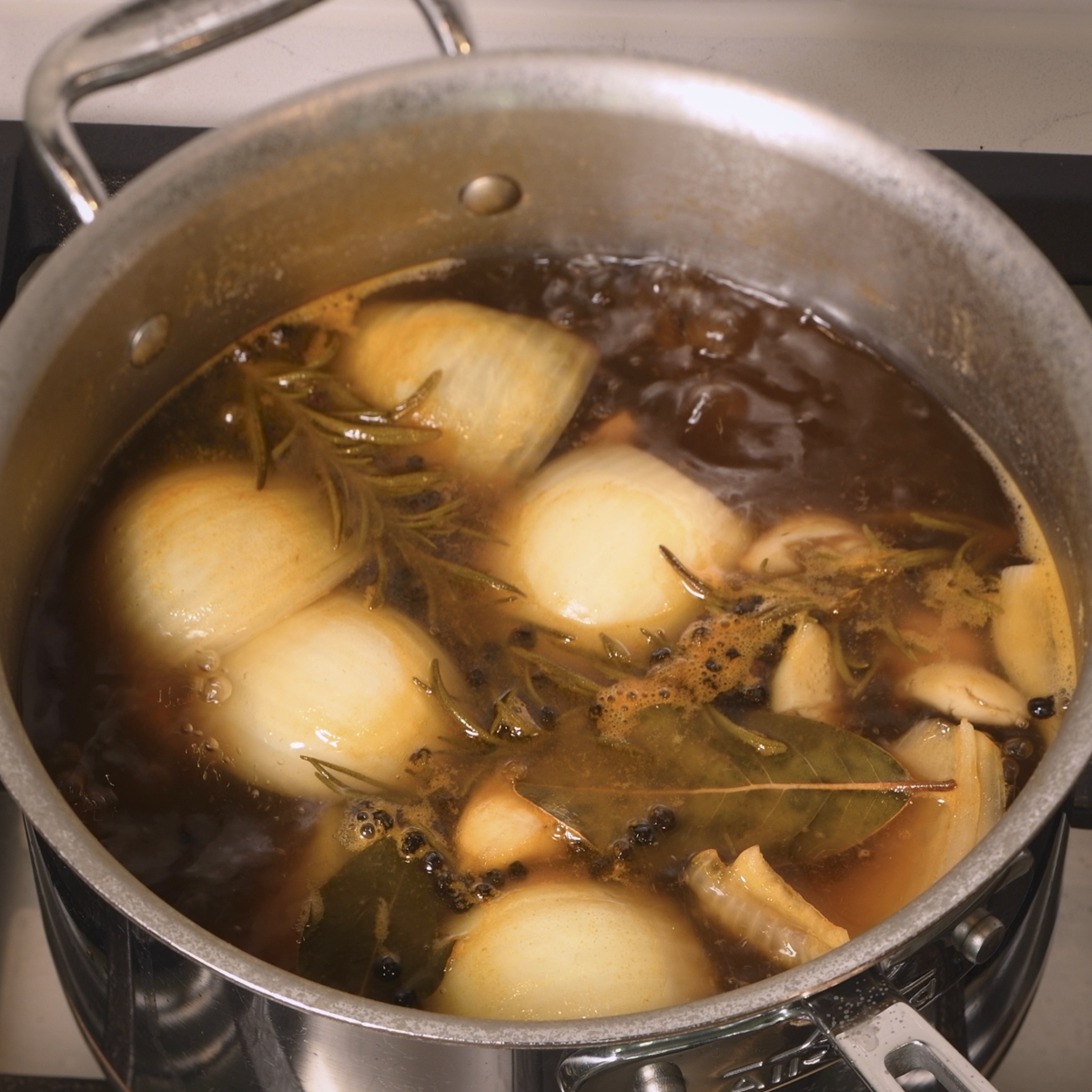Make the brine on the stove top.