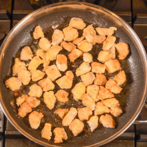 Sauté the chicken.