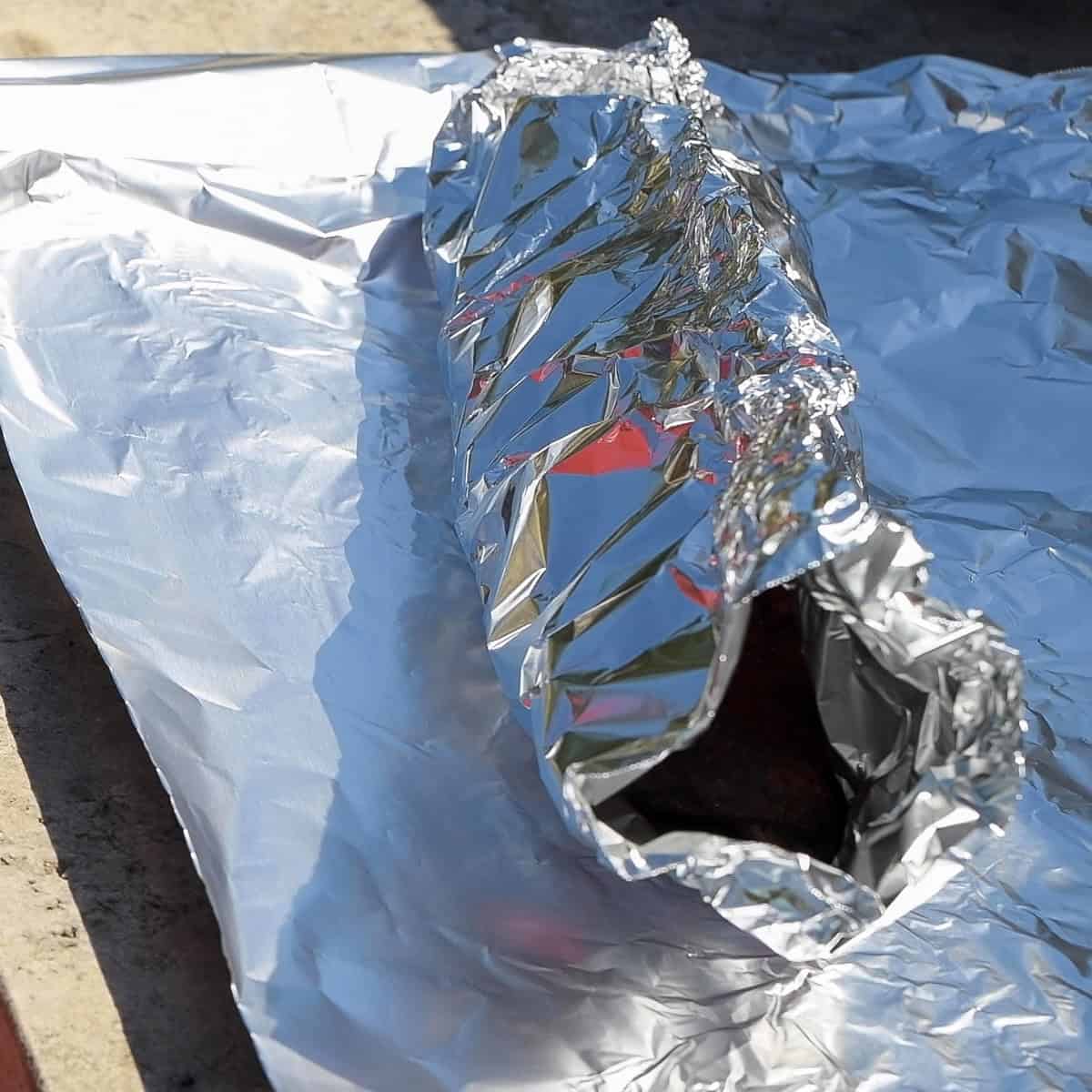 Wrap ribs in foil.